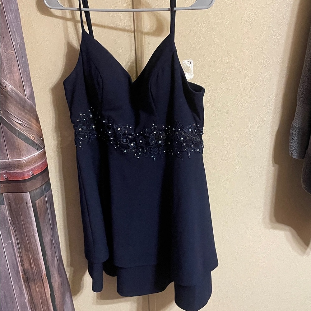 City Triangles Navy Blue Dress
